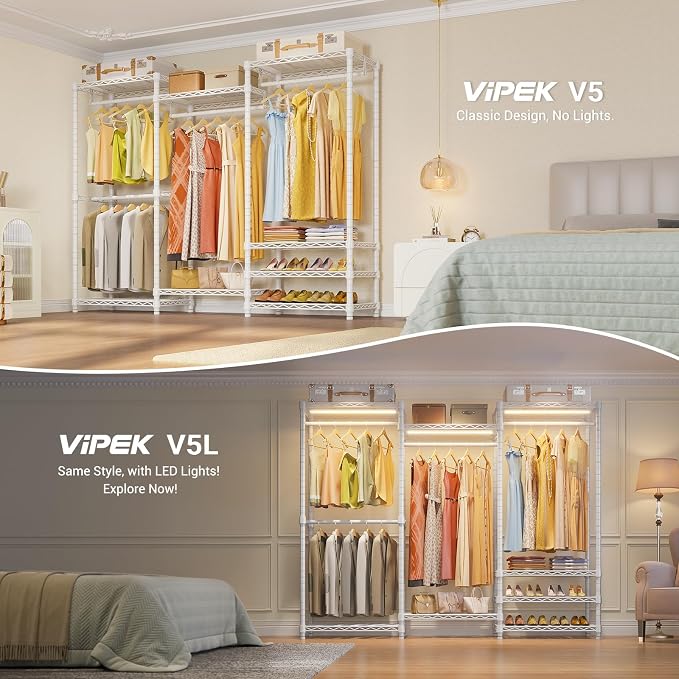 VIPEK V5 Heavy Duty Clothes Rack, Freestanding Modular Closet System, 4 x 23.6 - Image 3