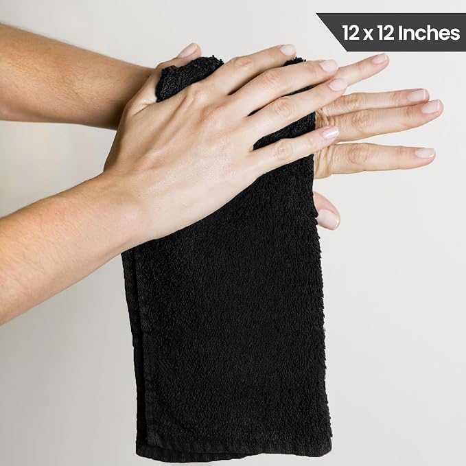 Utopia Towels 24 Pack Washcloths, 12x12 in, 100% Cotton, Variety | Premium 100% - Image 2