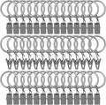 42 Pack Curtain Rod Clip Rings, Strong Decorative Drapery Window Ring by LULARINE