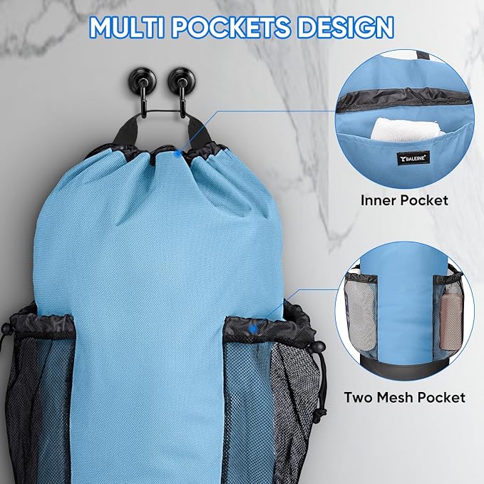 BALEINE 150L Laundry Bag Backpack, 900D Oxford Fabric Large Travel Laundry Bags - Image 4