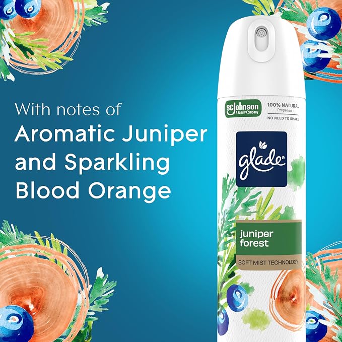 Glade Air Freshener Room Spray, Juniper Forest Scent, Odor Fighting to Deliver - Image 4