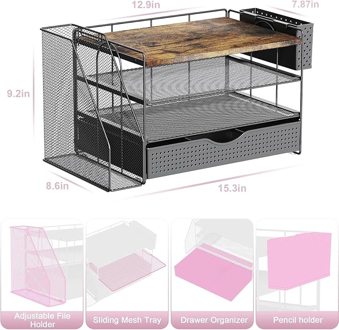 Wood Desk Organizers and Accessories - Image 4