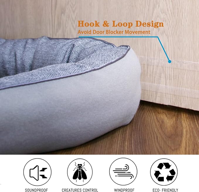 TORRAMI 36" Door Draft Stopper Under Bottom Insulation Noise Air Stopper 2.1LB - Image 3