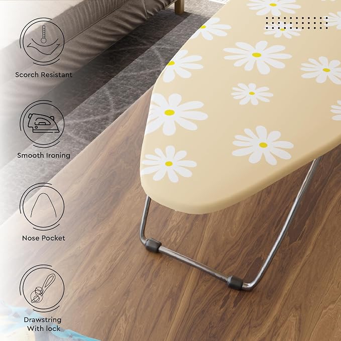 Encasa XO Ironing Board Cover and Pad, Thick Felt 28"x12" - Image 6