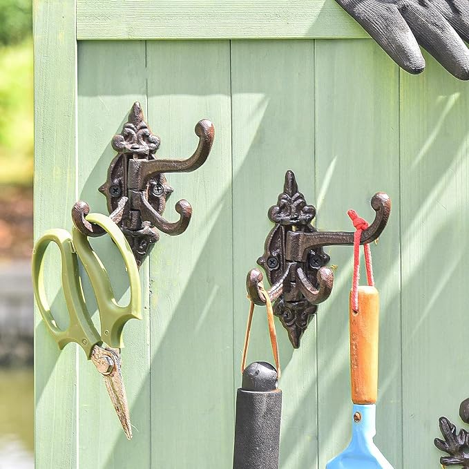 Sungmor 2-Pack Cast Iron 3-in-1 Flexible & Functional Swivel Wall Hook | - Image 3