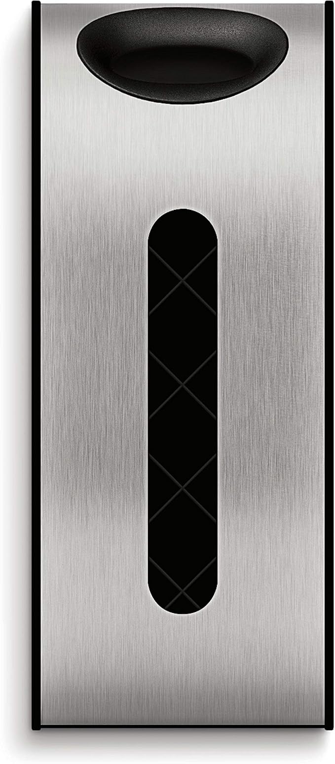 simplehuman Wall Mount Grocery Bag Dispenser, Brushed Stainless Steel - Image 3