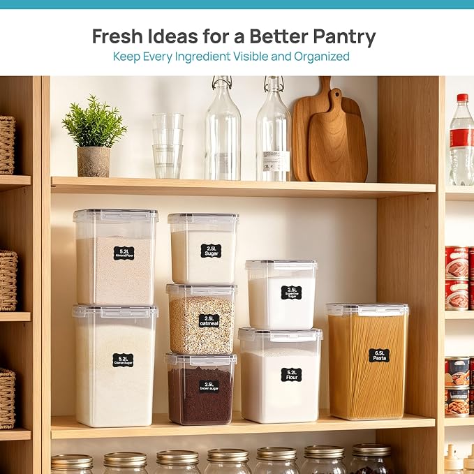 Vtopmart 5 PCS Flour and Sugar Storage Container Sets - Image 7