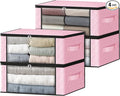 HomeHacks 4-Pack Clothes Organizer Storage Bags, 35L Storage Bins, Reinforced by HomeHacks