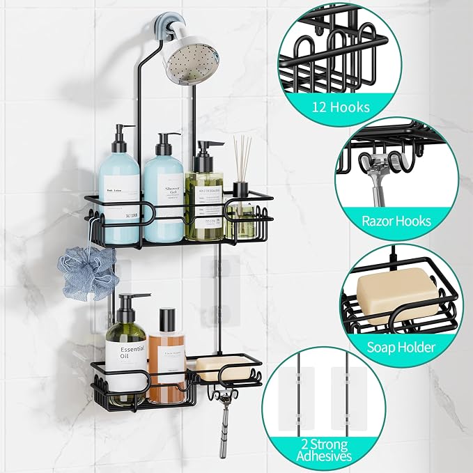 HapiRm Hanging Shower Caddy Organizer - Image 3