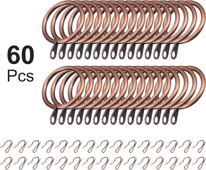 Hotop 30 Pcs Metal Curtain Rings - Image 3