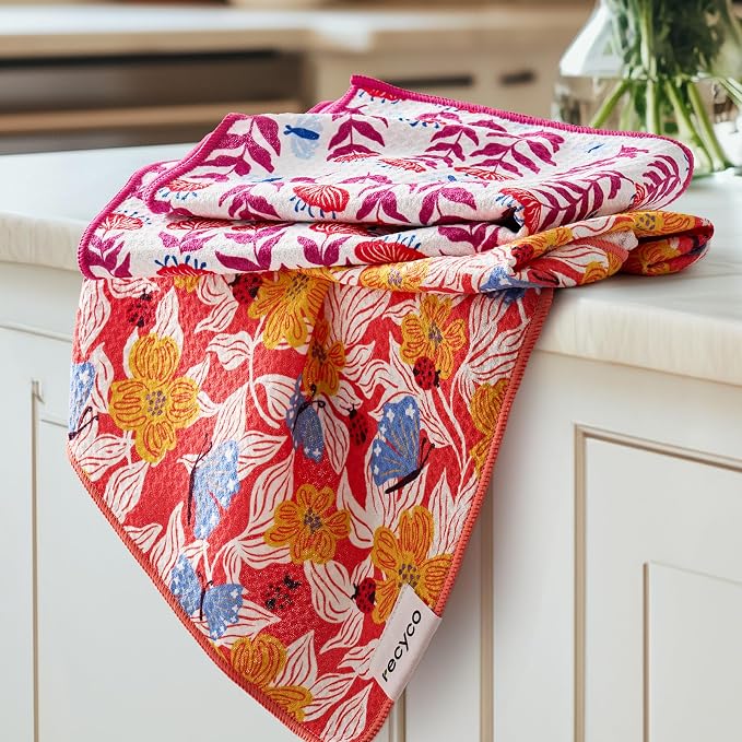 RECYCO Waffle Kitchen Towel Set of 2 by RECYCOHOMECOLLECTION