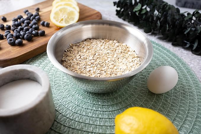 Fox Run Stainless Steel Small Mixing Bowl, 7.25 x 7.25 x 3.75 inches, Metallic