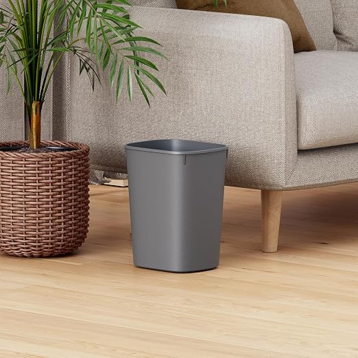 CEROELDA Small Bathroom Trash Can, 2.6 Gallon Slim Mini Garbage Can Small Trash - Image 6