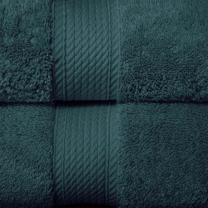 SUPERIOR Egyptian Cotton Ultra Plush & Absorbent, 10 Piece Set, Teal | Quick Dry - Image 5