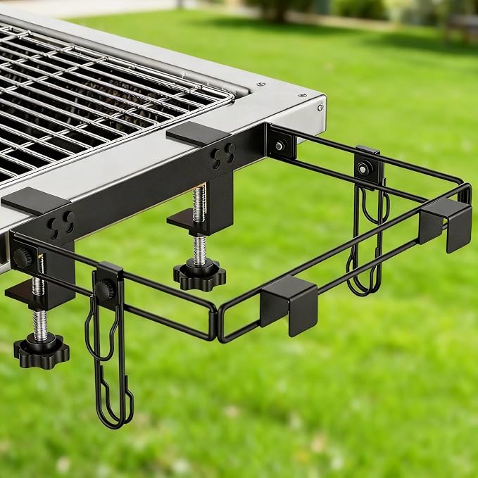 Grill & Griddle Hanging Trash Bag Holder, 13 Gallon Metal Camping Garbage Bag by GIGIFTREE