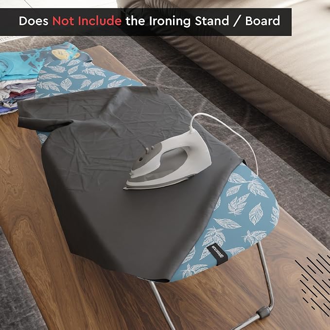 Encasa XO Ironing Board Cover and Pad, Thick Felt 28"x12" - Image 4