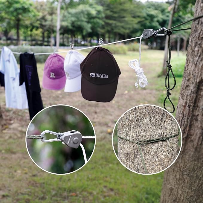 Vigorport Retractable Travel Clothesline, Portable Clothes Laundry Line - Image 4