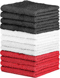 QUBA LINEN 100% Cotton Washcloth Set – Soft, Absorbent Face Towels by QUBA+LINEN