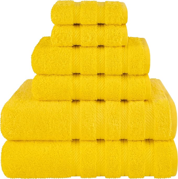 American Soft Linen 100% Cotton Luxury Turkish Towels, 6 Piece Towel Set | Soft by AmericanSoftLinen