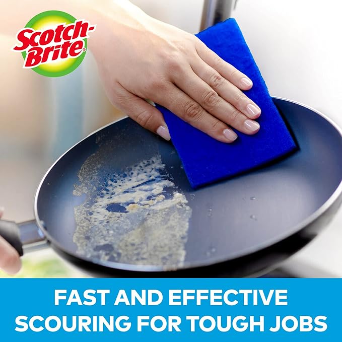 Scotch-Brite® Zero Scratch Scour Pad, 3 Scrubbing Pads, Non-Scratch Scouring - Image 7