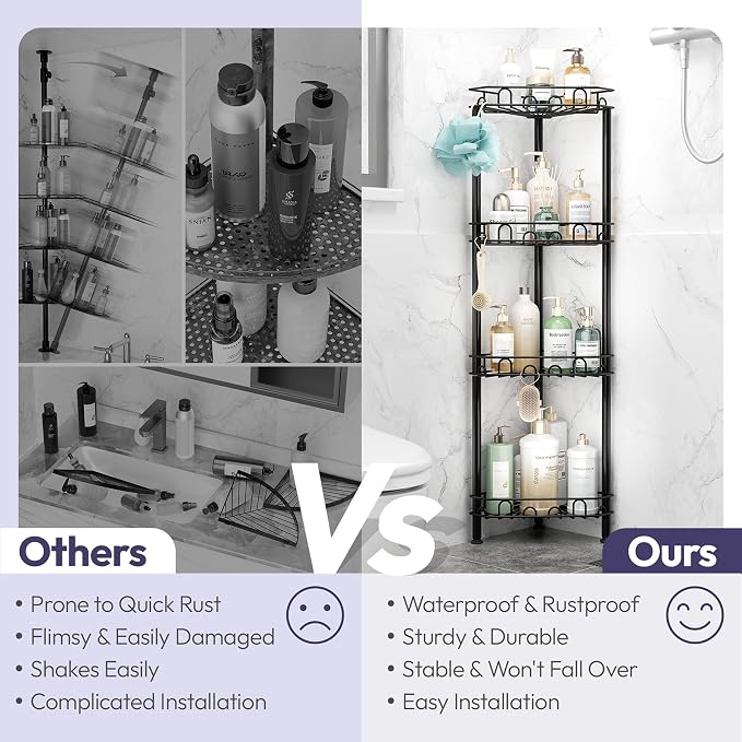 SWTYMIKI Standing Shower Caddy Corner - Image 2