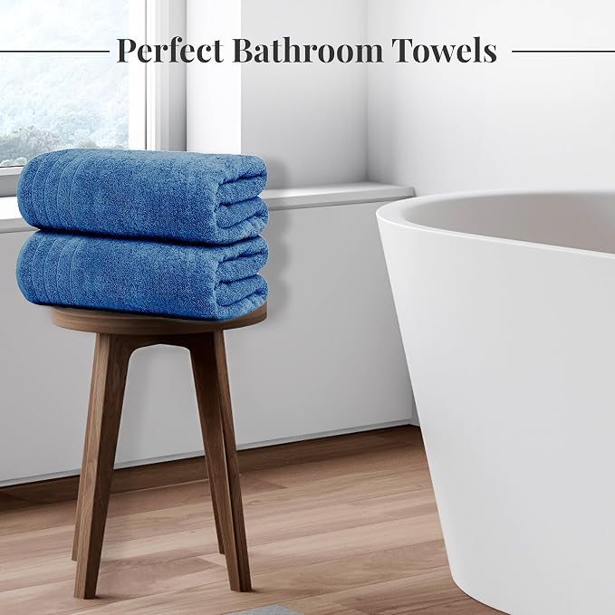 8 Piece Towel Set, 2 XL Bath, 2 Hand, 4 Washcloth, Lighter Weight, Quicker to - Image 2