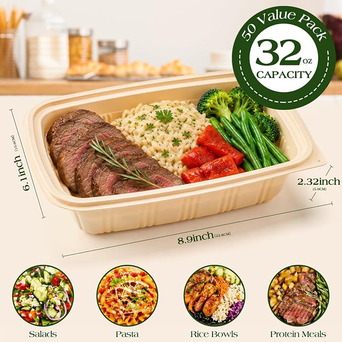 100 Piece Meal Prep Containers - Image 8