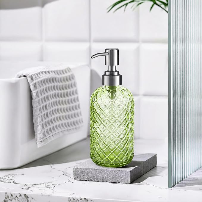Kaishun Refillable Glass Soap Dispenser - Image 4