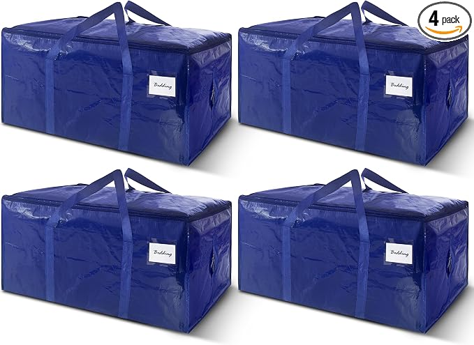 4 Pack Extra Heavy Duty Large Moving Bags by WTREE