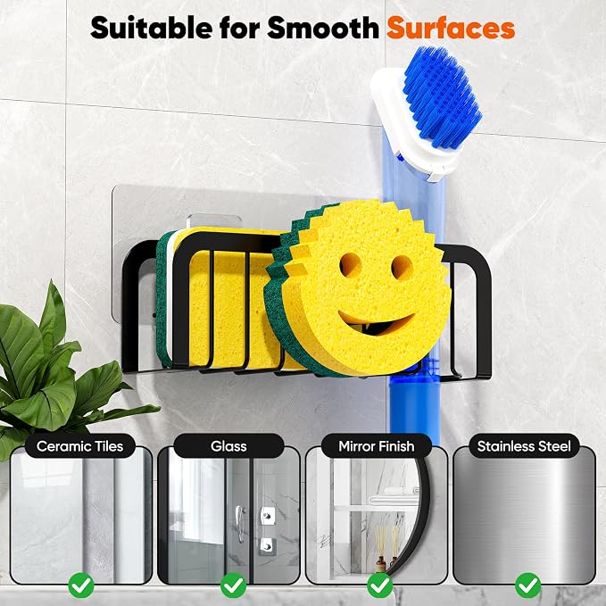 Sponge Holder for Kitchen Sink, Sink Caddy Organizer - Image 7