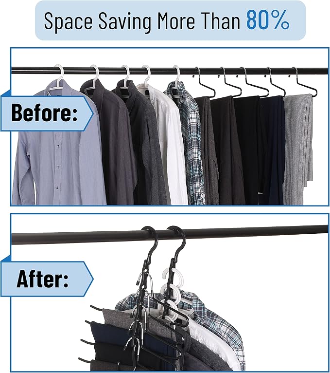 Mr. Pen- Space Saving Hangers, 360° Rotating Hooks | Magic Cascading Hanger - Image 6