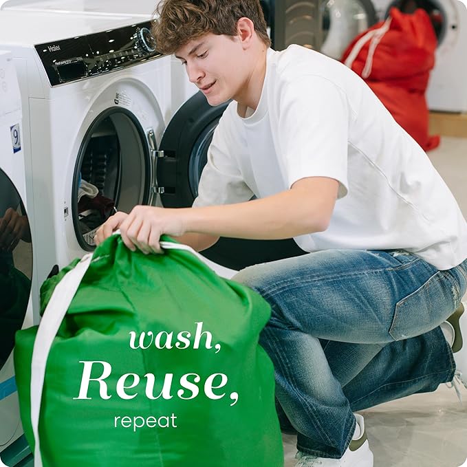 Handy Laundry Extra Large Heavy Duty Laundry Bag, Shoulder Strap, 30x40 in - Image 5