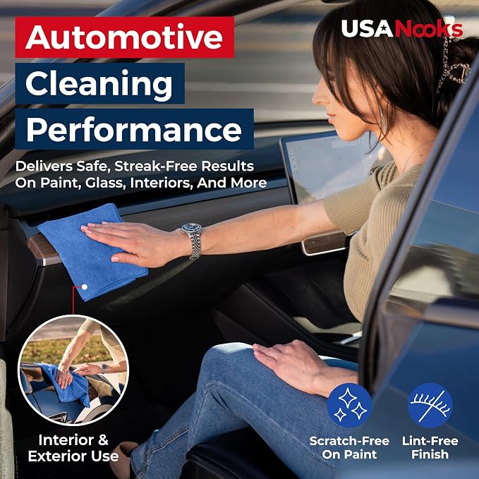 USANOOKS Premium 300GSM Microfiber Cleaning Cloth - Image 5