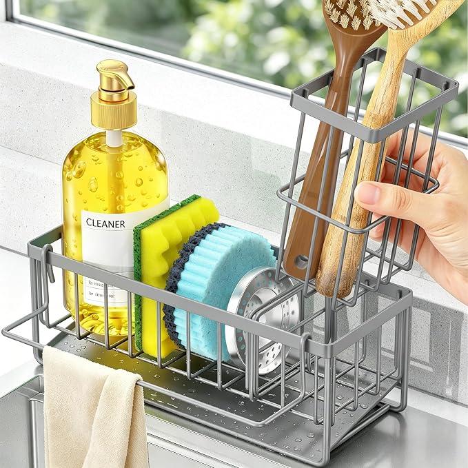 Sponge Holder for Kitchen Sink, Kitchen Sink Caddy, Kitchen Sink Sponge Holder - Image 7