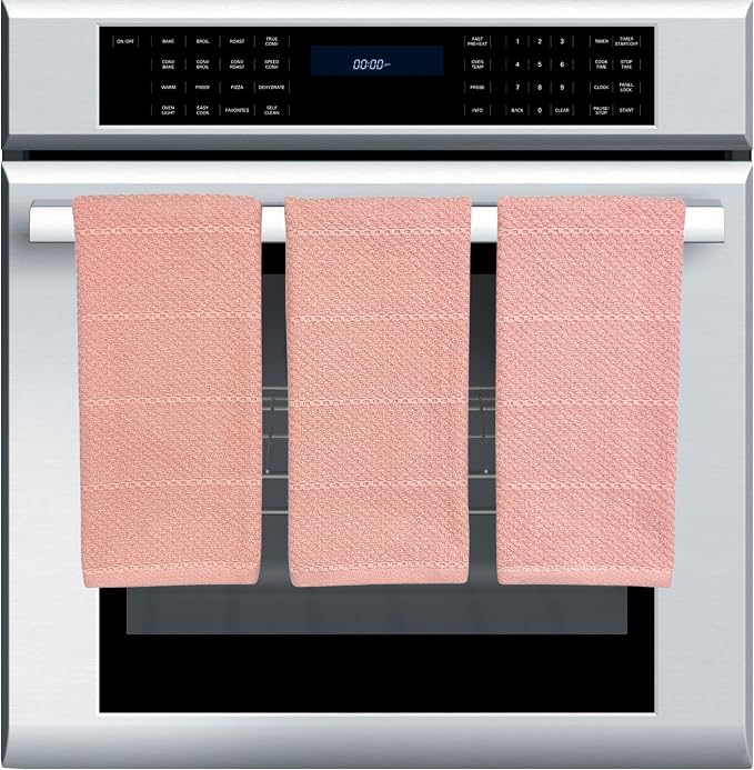 Light Pink Kitchen Hand Dish Towels, 100% Cotton - Image 8