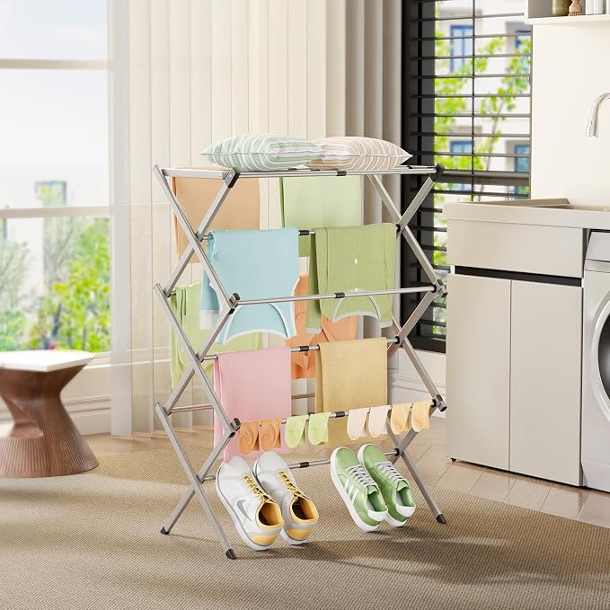 Collapsible Floor Drying Rack - Image 7