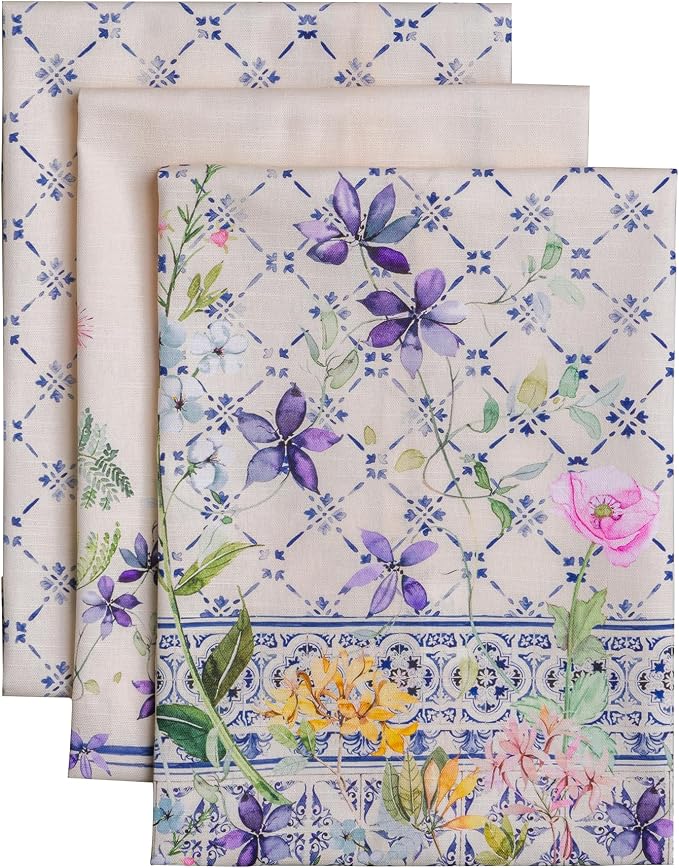 Maison d' Hermine Kitchen Towels Set of 3 Reusable 100% Cotton 27.50" x 20" by MaisondHermine