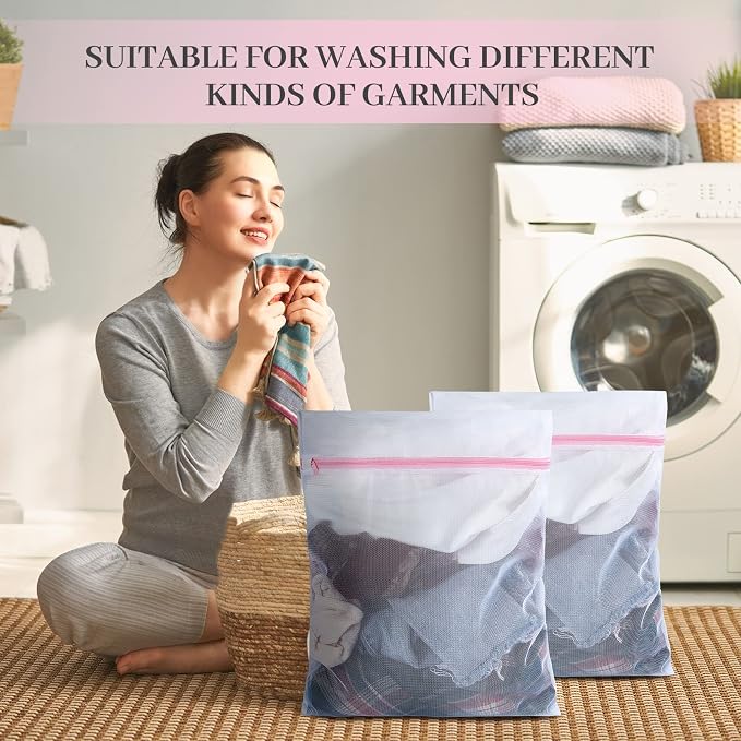 Nuenen 36 Pieces Mesh Laundry Bags Fine Mesh Wash Bags - Image 6