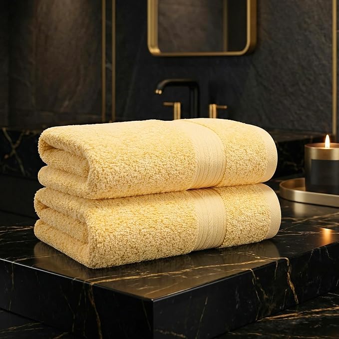 100% Cotton Hand Towels 18x28 Inches, 600 GSM, Soft & Absorbent - Image 2