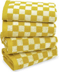 Jacquotha 4 Pcs Hand Towels for Bathroom Checkered by Jacquotha