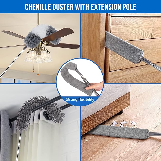 UIMO Microfiber Feather Duster Kit - Image 2