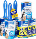 PetLovers Extra Sticky Lint Roller Mega Value Set 600 Sheets by PetLovers