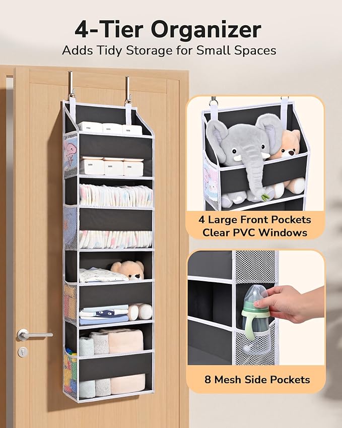 ULG 2 Pack Small Over Door Organizer - Image 3
