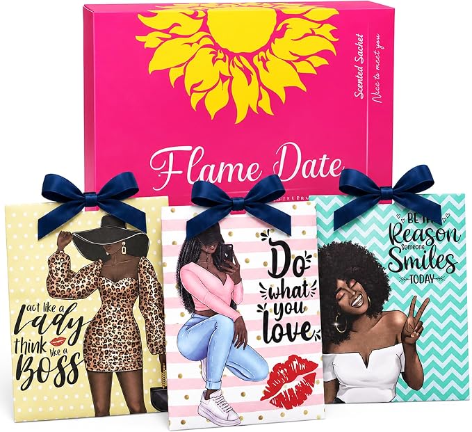 6 Pack Scented Sachets with Motivational Message Gift by FlameDate
