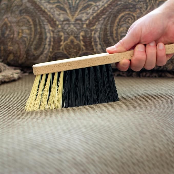 11.2" Hand Broom Medium-Soft Bristles Bench Brush, Sweeping Brush - Image 7