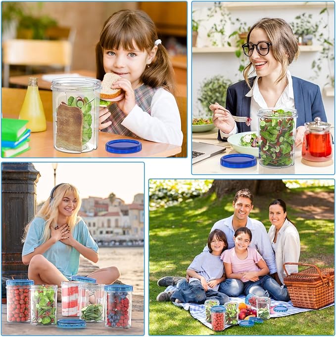 HOMETALL Food Storage Freezer Containers | Clear Bottom - Image 7