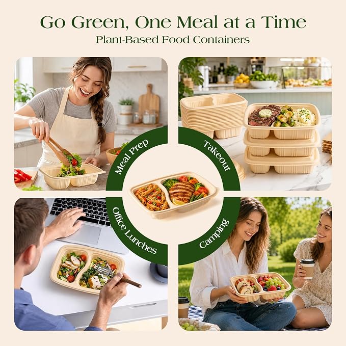 100 Piece Meal Prep Containers Reusable - Image 2