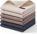 Homaxy 100% Cotton Waffle Weave Dish Cloths, 6 Pack by Homaxy