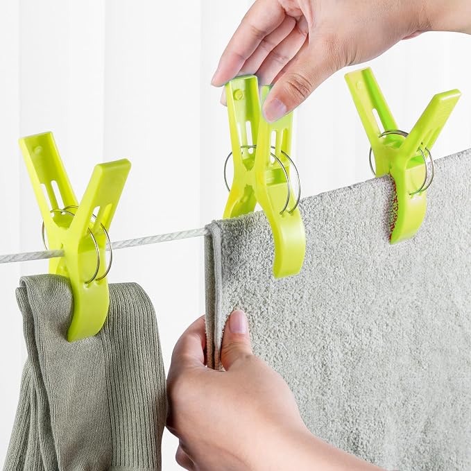 JABINCO Beach Towel Clips 8 Pack Large Chair Clips - Image 3