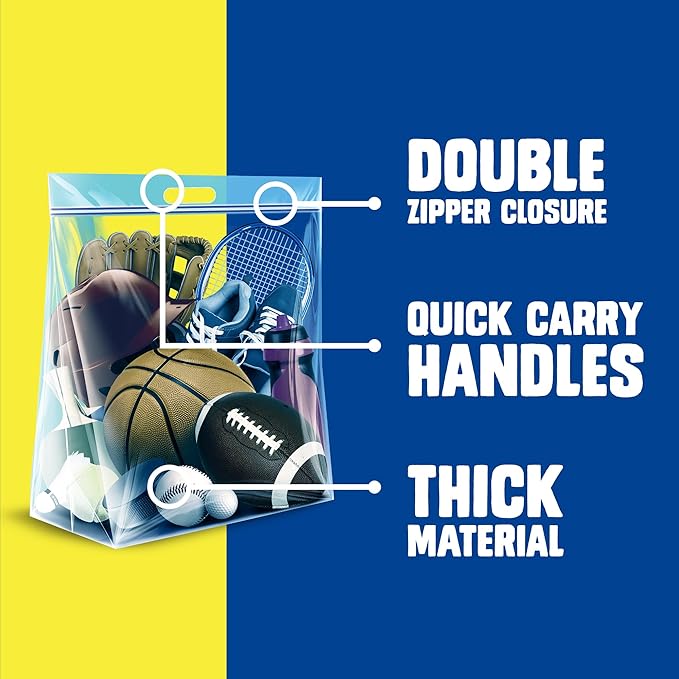 Ziploc Big Bags 10 Gallon XXL, Reusable Large-Capacity Plastic Storage Bags - Image 4